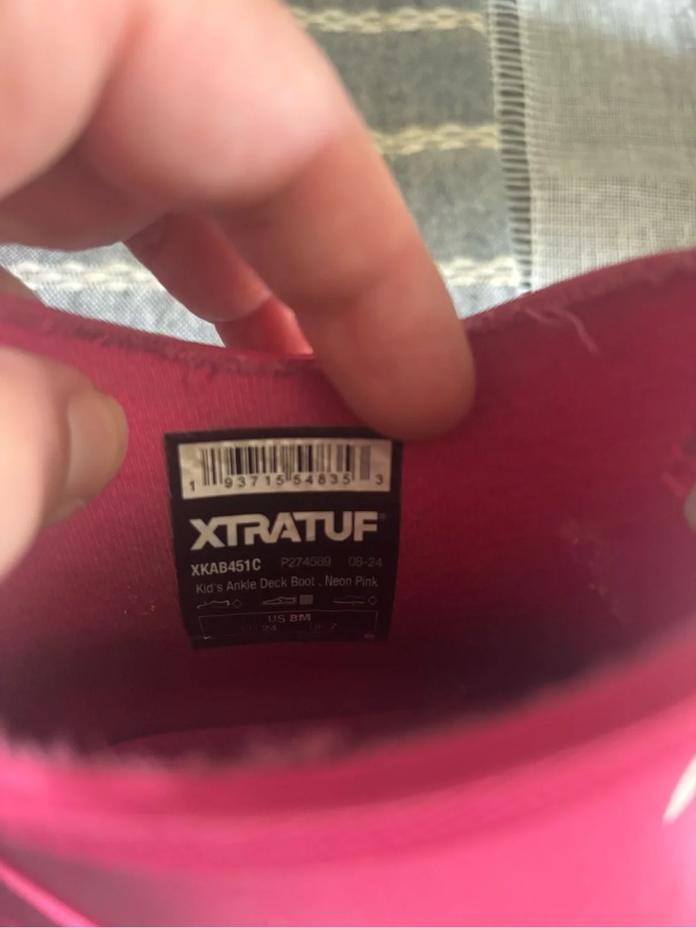 XTRATUF Kids Waterproof Pink Pull-On Rain Boots